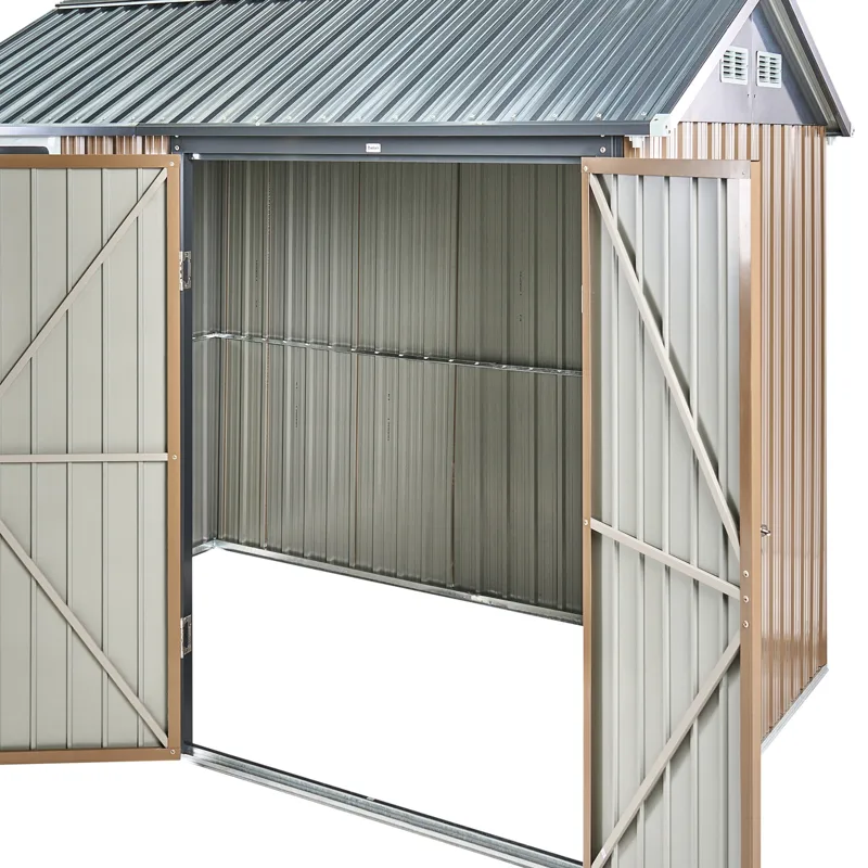 Puutarhavaja Nocciano 161x248 cm - Ruskea/Harmaa - Piha & ulkoaltaat - Lasiterassi & pihamökki - Varastot & liiterit - Varastot