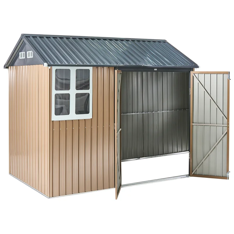 Puutarhavaja Nocciano 161x248 cm - Ruskea/Harmaa - Piha & ulkoaltaat - Lasiterassi & pihamökki - Varastot & liiterit - Varastot