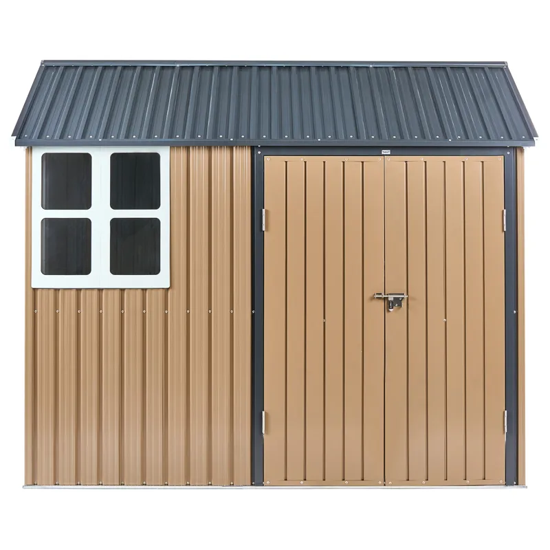 Puutarhavaja Nocciano 161x248 cm - Ruskea/Harmaa - Piha & ulkoaltaat - Lasiterassi & pihamökki - Varastot & liiterit - Varastot