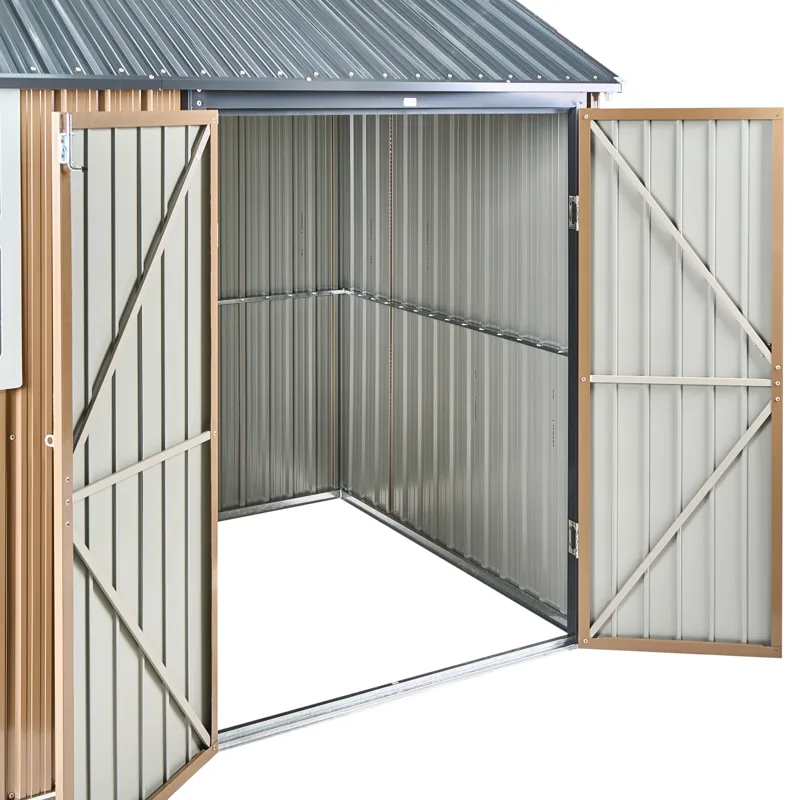 Puutarhavaja Nocciano 161x248 cm - Ruskea/Harmaa - Piha & ulkoaltaat - Lasiterassi & pihamökki - Varastot & liiterit - Varastot