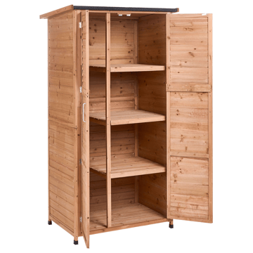 Työkaluvaja Arsego 67x96 cm - Ruskea - Piha & ulkoaltaat - Lasiterassi & pihamökki - Varastot & liiterit - Varastot