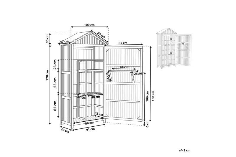 Puutarhakaappi Hoyocasero - Ruskea - Piha & ulkoaltaat - Lasiterassi & pihamökki - Varastot & liiterit - Työkaluvaja