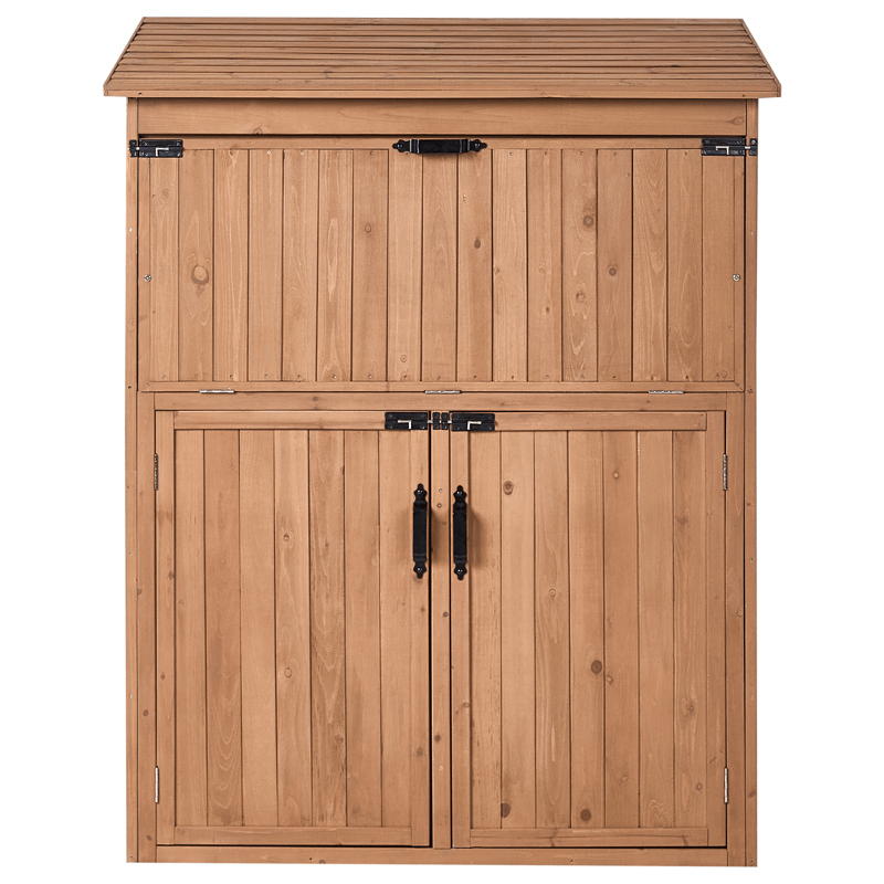 Työkaluvaja Toffia 127 cm 66 cm - Ruskea - Piha & ulkoaltaat - Lasiterassi & pihamökki - Varastot & liiterit - Varastot