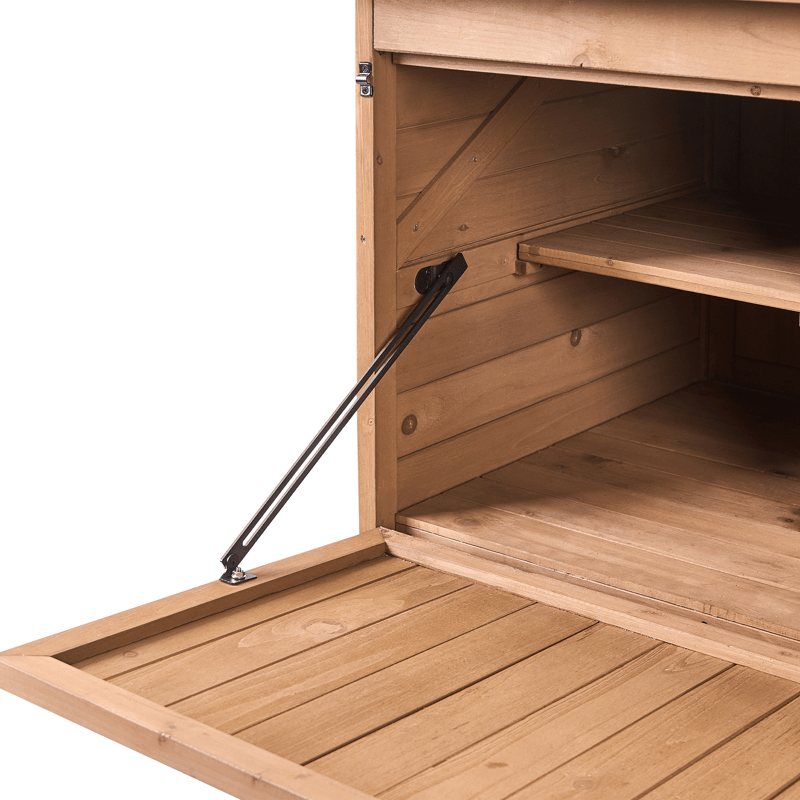 Työkaluvaja Toffia 127 cm 66 cm - Ruskea - Piha & ulkoaltaat - Lasiterassi & pihamökki - Varastot & liiterit - Varastot