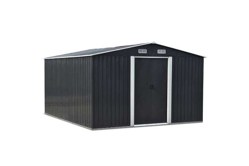 Varasto ja työkaluvaja 12,5 m² | Kaksinkertainen liukuovi | Peruspakkaus mukana - Piha & ulkoaltaat - Lasiterassi & pihamökki - Varastot & liiterit - Työkaluvaja