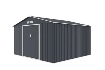 Varasto ja työkaluvaja Jerone 11 m² Tummanharmaa - Piha & ulkoaltaat - Lasiterassi & pihamökki - Varastot & liiterit - Varastot