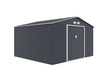 Varasto ja työkaluvaja Jerone 11 m² Tummanharmaa - Piha & ulkoaltaat - Lasiterassi & pihamökki - Varastot & liiterit - Varastot