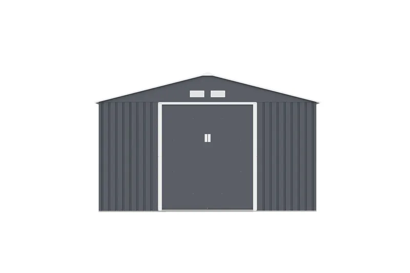 Varasto ja työkaluvaja Jerone 13,2 m² Tummanharmaa - Piha & ulkoaltaat - Lasiterassi & pihamökki - Varastot & liiterit - Varastot