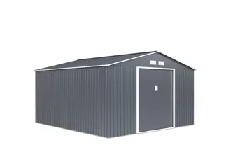 Varasto ja työkaluvaja Jerone 13,2 m² Tummanharmaa - Piha & ulkoaltaat - Lasiterassi & pihamökki - Varastot & liiterit - Varastot