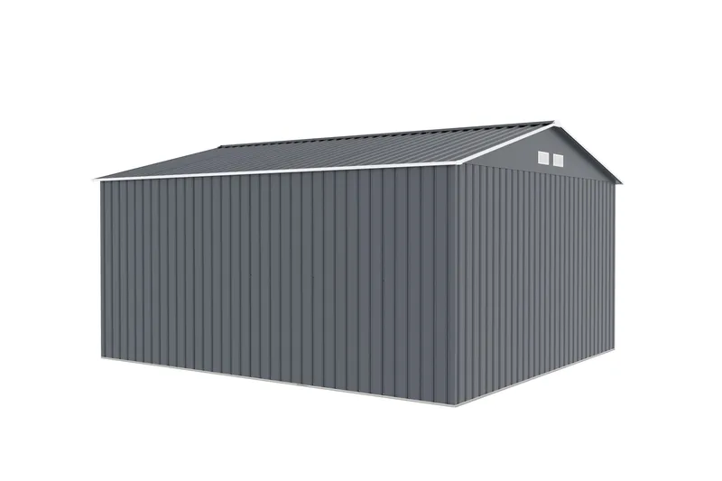 Varasto ja työkaluvaja Jerone 13,2 m² Tummanharmaa - Piha & ulkoaltaat - Lasiterassi & pihamökki - Varastot & liiterit - Varastot