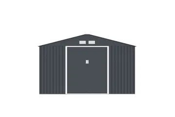 Varasto ja työkaluvaja Jerone 15,3 m² Tummanharmaa - Piha & ulkoaltaat - Lasiterassi & pihamökki - Varastot & liiterit - Varastot