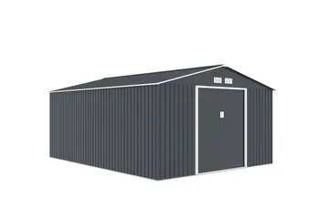 Varasto ja työkaluvaja Jerone 15,3 m² Tummanharmaa - Piha & ulkoaltaat - Lasiterassi & pihamökki - Varastot & liiterit - Varastot