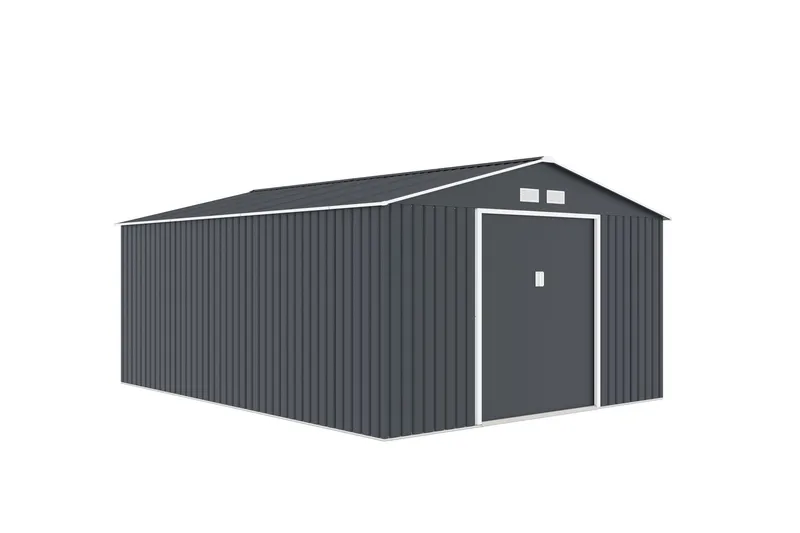 Varasto ja työkaluvaja Jerone 15,3 m² Tummanharmaa, undefined