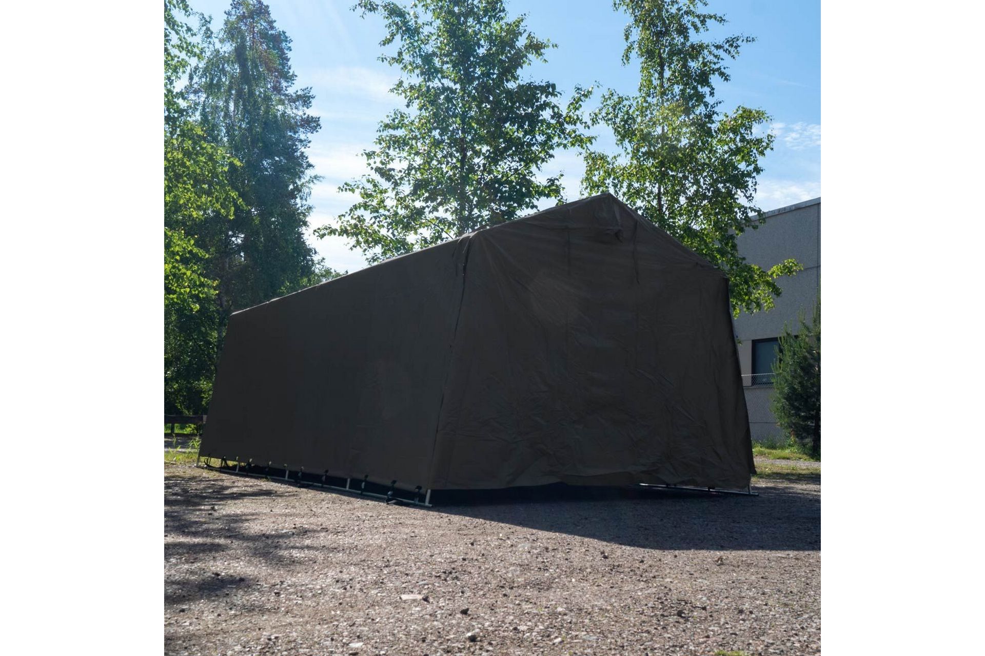 Fornorth Siirrettävä Autotalli 3,2x6 m - Harmaa - Piha & ulkoaltaat - Lasiterassi & pihamökki - Varastot & liiterit - Varastot