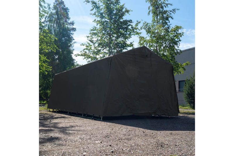 Fornorth Siirrettävä Autotalli 3,2x6 m - Harmaa - Piha & ulkoaltaat - Lasiterassi & pihamökki - Varastot & liiterit - Varastot