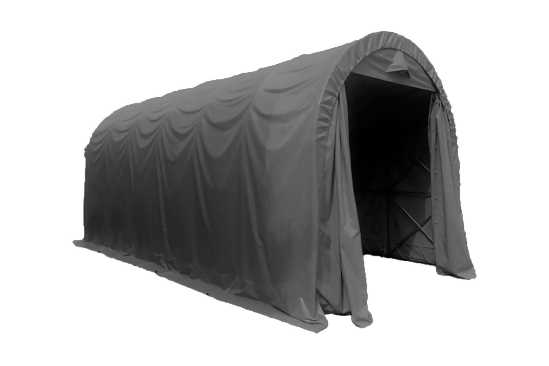 Fornorth Siirrettävä Autotalli 3,5x7,5 m - Harmaa - Piha & ulkoaltaat - Lasiterassi & pihamökki - Varastot & liiterit - Varastot