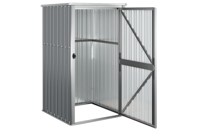 Puutarhan työkaluvaja harmaa 88x89x161 cm galvanoitu teräs - Harmaa - Piha & ulkoaltaat - Lasiterassi & pihamökki - Varastot & liiterit - Varastot
