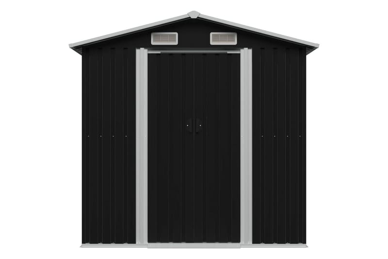 Puutarhan varastovaja antrasiitti teräs 204x132x186 cm - Piha & ulkoaltaat - Lasiterassi & pihamökki - Varastot & liiterit - Varastot