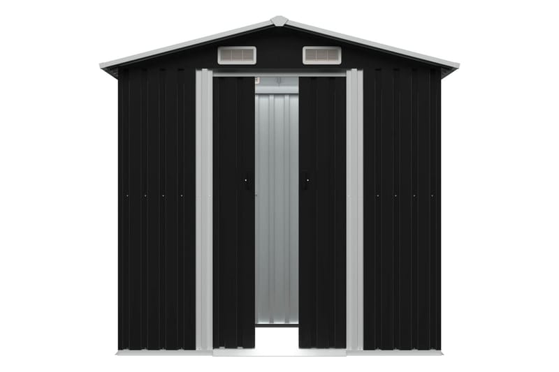 Puutarhan varastovaja antrasiitti teräs 204x132x186 cm - Piha & ulkoaltaat - Lasiterassi & pihamökki - Varastot & liiterit - Varastot