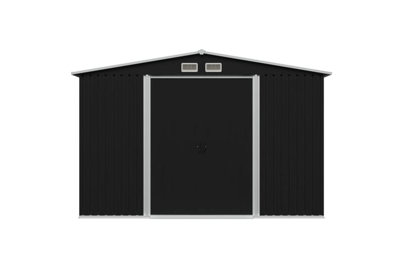 Puutarhan varastovaja antrasiitti teräs 257x205x178 cm - Antrasiitti - Piha & ulkoaltaat - Lasiterassi & pihamökki - Varastot & liiterit - Varastot