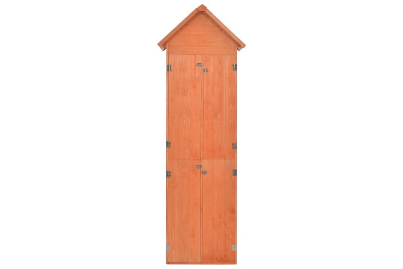 Puutarhan varastovaja puu 71x60x213 cm - Ruskea - Piha & ulkoaltaat - Lasiterassi & pihamökki - Varastot & liiterit - Varastot