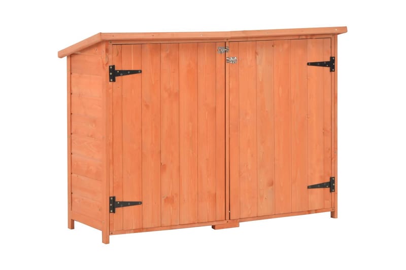 Puutarhan varastovaja puu 120x50x91 cm - Ruskea - Piha & ulkoaltaat - Lasiterassi & pihamökki - Varastot & liiterit - Varastot