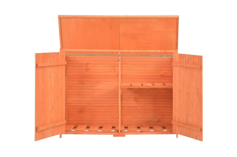 Puutarhan varastovaja puu 120x50x91 cm - Ruskea - Piha & ulkoaltaat - Lasiterassi & pihamökki - Varastot & liiterit - Varastot