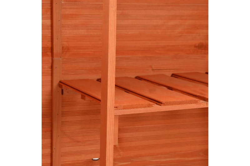 Puutarhan varastovaja puu 120x50x91 cm - Ruskea - Piha & ulkoaltaat - Lasiterassi & pihamökki - Varastot & liiterit - Varastot