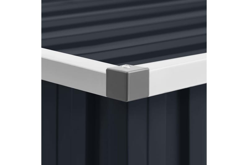 Puutarhavaja antrasiitti 195x198x159 cm galvanoitu teräs - Antrasiitti - Piha & ulkoaltaat - Lasiterassi & pihamökki - Varastot & liiterit - Varastot