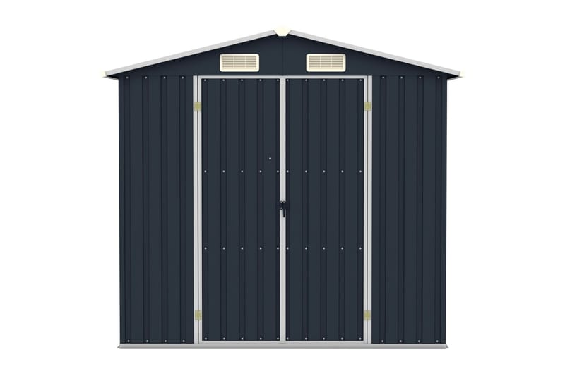 Puutarhavaja antrasiitti 205x129x183 cm galvanoitu teräs - Antrasiitti - Piha & ulkoaltaat - Lasiterassi & pihamökki - Varastot & liiterit - Varastot