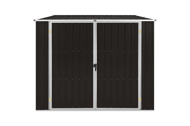 Puutarhavaja ruskea 195x198x159 cm galvanoitu teräs - Ruskea - Piha & ulkoaltaat - Lasiterassi & pihamökki - Varastot & liiterit - Varastot