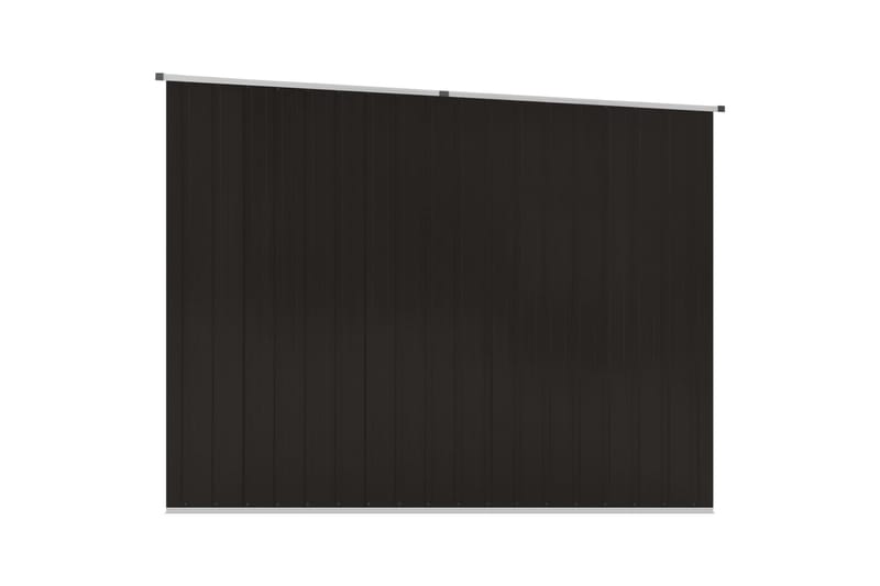 Puutarhavaja ruskea 195x198x159 cm galvanoitu teräs - Ruskea - Piha & ulkoaltaat - Lasiterassi & pihamökki - Varastot & liiterit - Varastot