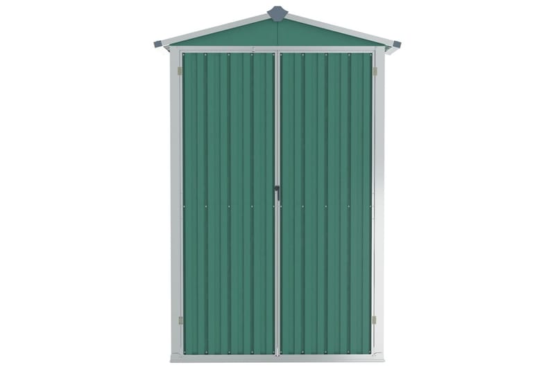 Puutarhavaja vihreä 107,5x46x183 cm galvanoitu teräs - Vihreä - Piha & ulkoaltaat - Lasiterassi & pihamökki - Varastot & liiterit - Varastot