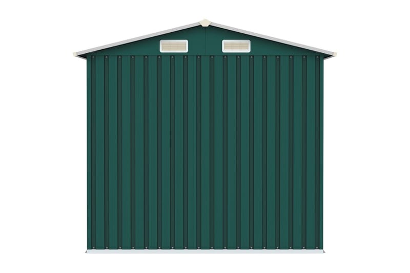 Puutarhavaja vihreä 205x129x183 cm galvanoitu teräs - Vihreä - Piha & ulkoaltaat - Lasiterassi & pihamökki - Varastot & liiterit - Varastot