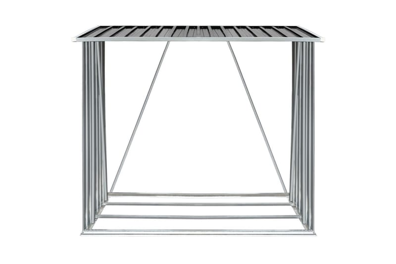 Puuvaja galvanoitu teräs 163x83x154 cm antrasiitti - Antrasiitti - Piha & ulkoaltaat - Lasiterassi & pihamökki - Varastot & liiterit - Varastot