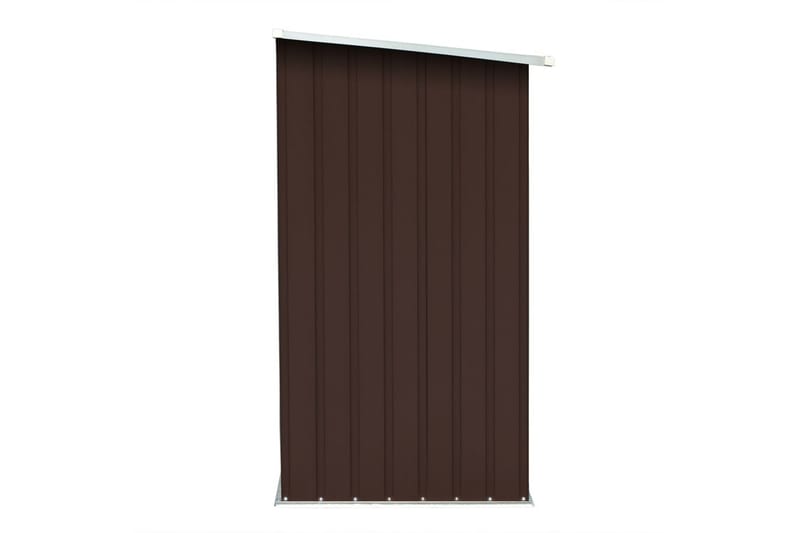 Puuvaja galvanoitu teräs 163x83x154 cm ruskea - Ruskea - Piha & ulkoaltaat - Lasiterassi & pihamökki - Varastot & liiterit - Varastot