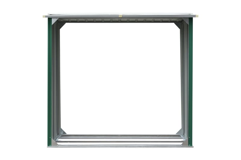 Puuvaja galvanoitu teräs 172x91x154 cm vihreä - Vihreä - Piha & ulkoaltaat - Lasiterassi & pihamökki - Varastot & liiterit - Varastot