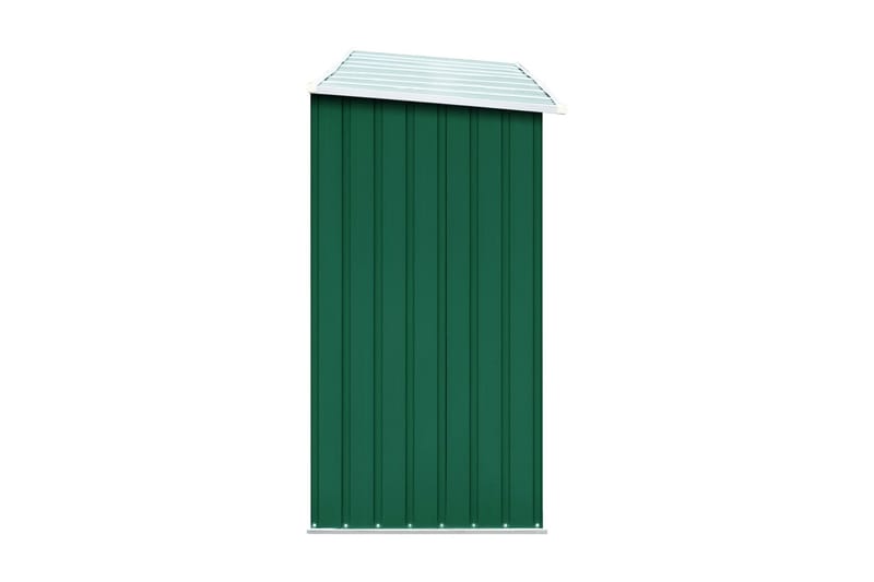 Puuvaja galvanoitu teräs 330x84x152 cm vihreä - Vihreä - Piha & ulkoaltaat - Lasiterassi & pihamökki - Varastot & liiterit - Varastot
