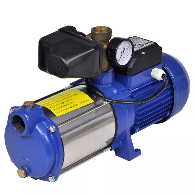 Vesipumppu Mittarilla 1300 W 5100 L/t Sininen - Piha & ulkoaltaat - Piha-alue - Pumput ja kastelu - Kastelupumppu & puutarhapumppu
