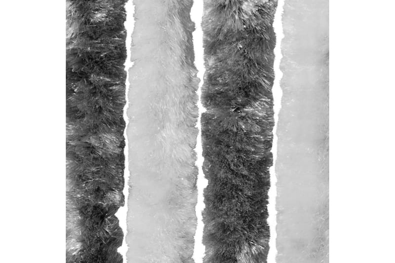 Hyönteisverho harmaa ja valkoinen 90x200 cm Chenille - Harmaa - Piha & ulkoaltaat - Piha-alue - Puutarhakoristeet & pihatarvikkeet - Hyttysverkko