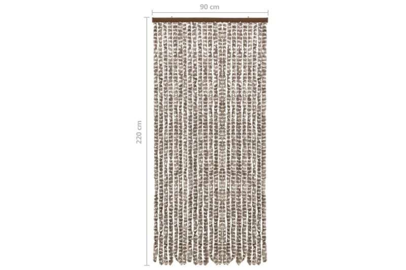 Hyönteisverho harmaanruskea ja valkoinen 90x220 cm Chenille - Taupe - Hyttyssuoja - Hyttysverkko
 - Retkeilytarvikkeet