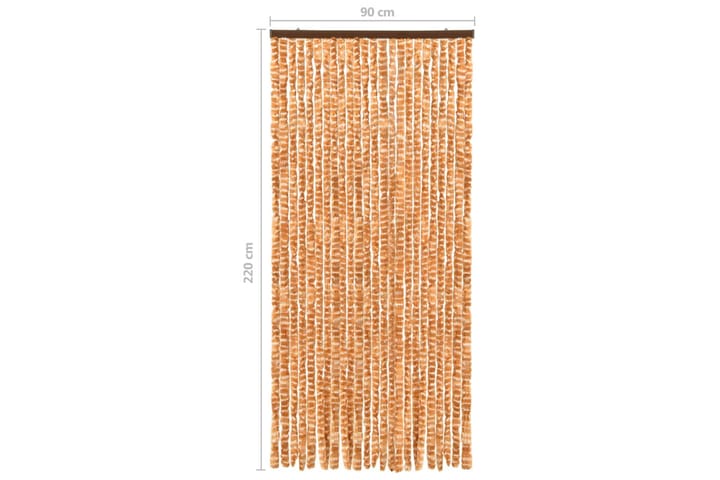 Hyönteisverho okra ja valkoinen 90x220 cm Chenille - Keltainen - Hyttyssuoja - Hyttysverkko
 - Retkeilytarvikkeet