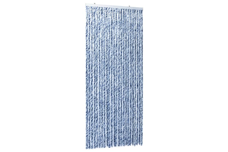 Hyönteisverho sininen, valkoinen ja hopea 100x220cm Chenille - Monivärinen - Piha & ulkoaltaat - Piha-alue - Puutarhakoristeet & pihatarvikkeet - Hyttysverkko