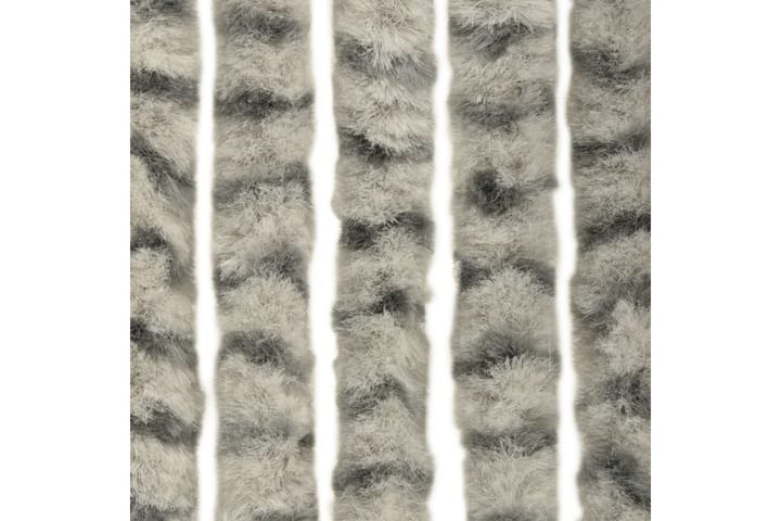 Hyönteisverho vaalean- ja tummanharmaa 100x220 cm Chenille - Harmaa - Hyttyssuoja - Hyttysverkko
 - Retkeilytarvikkeet