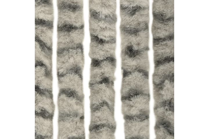 Hyönteisverho vaalean- ja tummanharmaa 56x185 cm Chenille - Harmaa - Hyttyssuoja - Hyttysverkko
 - Retkeilytarvikkeet