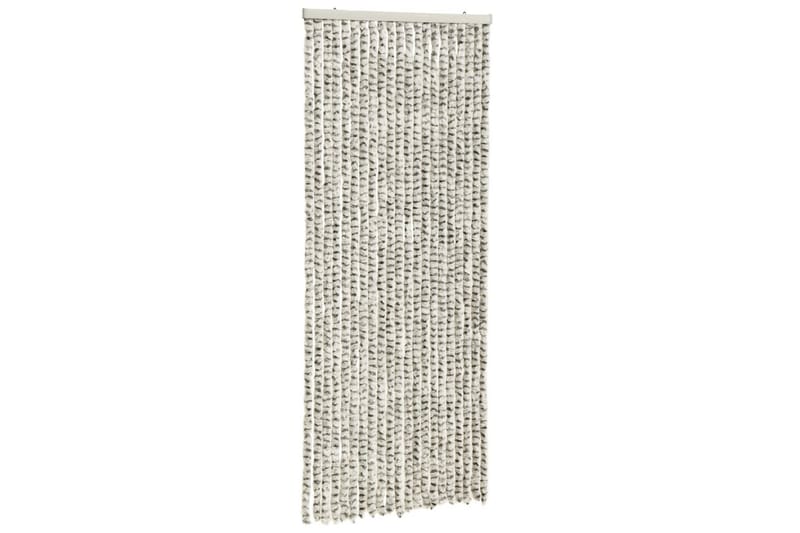 Hyönteisverho vaalean- ja tummanharmaa 56x185 cm Chenille - Harmaa - Piha & ulkoaltaat - Piha-alue - Puutarhakoristeet & pihatarvikkeet - Hyttysverkko
