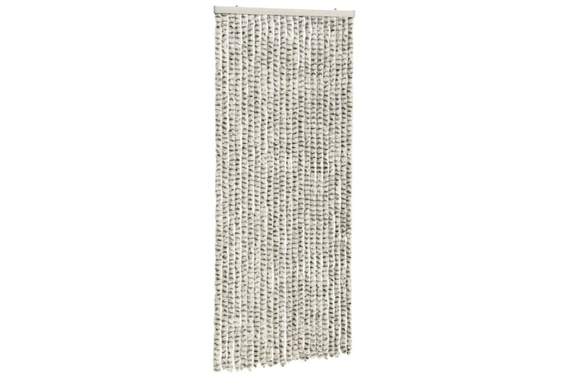 Hyönteisverho vaalean- ja tummanharmaa 90x220 cm Chenille - Harmaa - Piha & ulkoaltaat - Piha-alue - Puutarhakoristeet & pihatarvikkeet - Hyttysverkko
