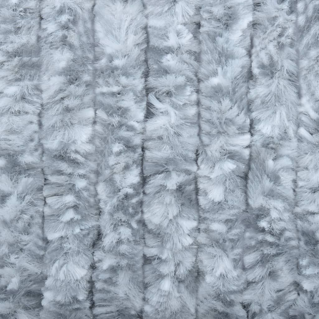 Hyönteisverho valkoinen ja harmaa 56x185 cm Chenille - Monivärinen - Piha & ulkoaltaat - Piha-alue - Puutarhakoristeet & pihatarvikkeet - Hyttysverkko