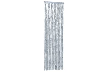 Hyönteisverho valkoinen ja harmaa 56x185 cm Chenille - Monivärinen - Piha & ulkoaltaat - Piha-alue - Puutarhakoristeet & pihatarvikkeet - Hyttysverkko