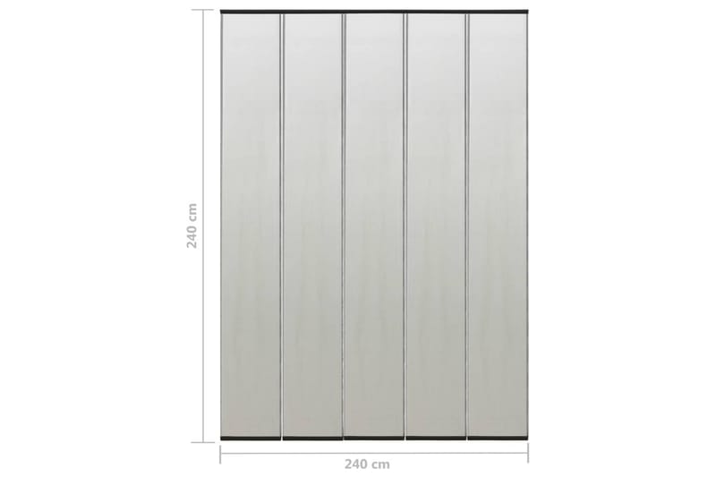 Hyönteisverkko oveen 4 osaa musta 240x240 cm - Piha & ulkoaltaat - Piha-alue - Puutarhakoristeet & pihatarvikkeet - Hyttysverkko